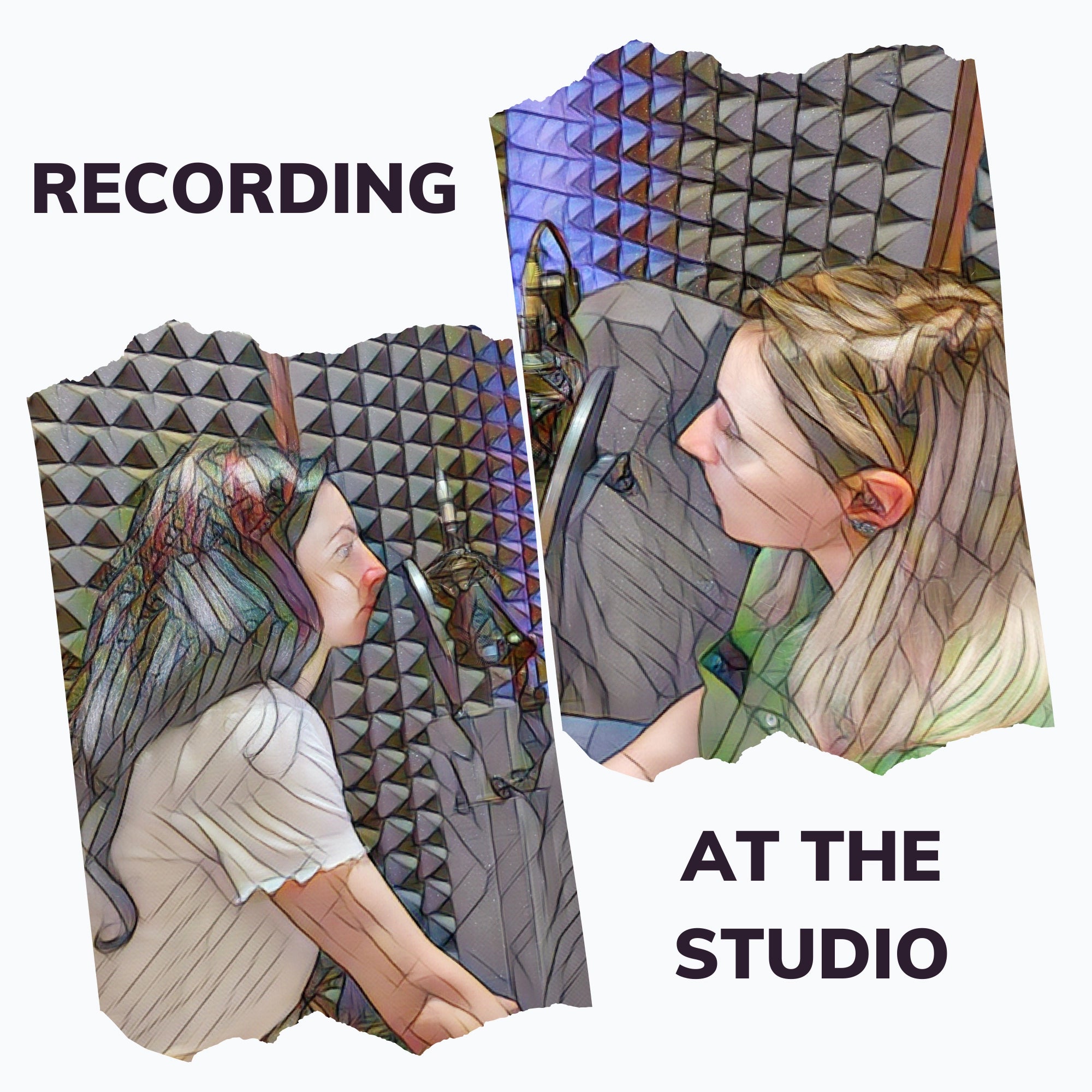 Toeasemymind's therapists recording at the studio